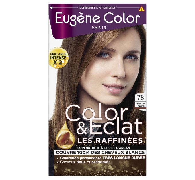 Стойкая краска Eugene Perma Color 78 - идеальный шатен для стильного образа