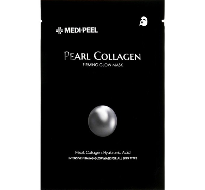 Тканевая маска с жемчугом и коллагеном Medi-Peel Pearl Collagen Firming Glow Mask 25 г (8809409345406)