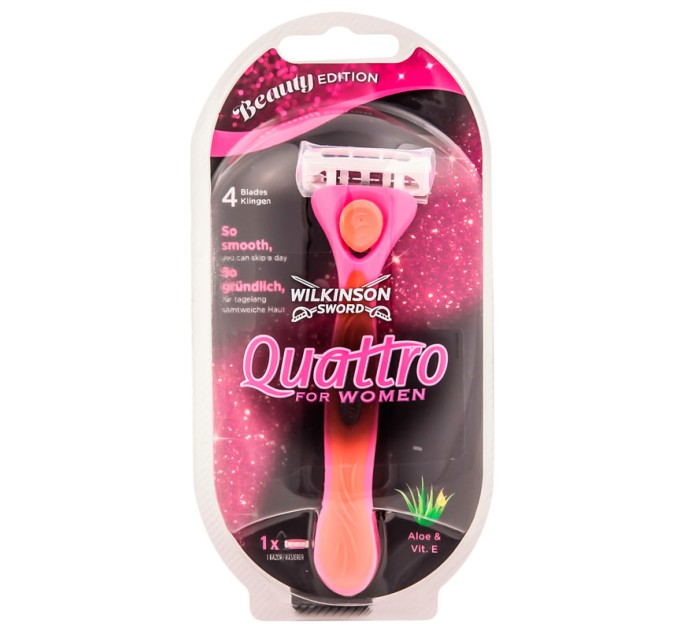 Идеальное бритье с Wilkinson Sword Schick Quattro for Women Beauty Edition Розовый (1050)