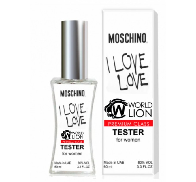 Интенсивный аромат Moschino I Love Love - Tester 60ml: ощутите любовь на каждом шагу