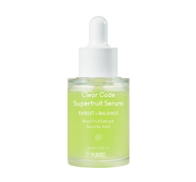 Балансирующая сыворотка PURITO Clear Code Superfruit Serum 30 ml - идеальное решение для проблемной кожи!