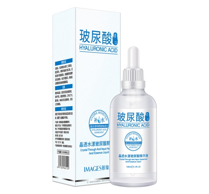 Усиливающая красоту: Сыворотка с гиалуроновой кислотой Images Crystal Through and Aqua Hyaluronic Acid Liquid, 100 мл