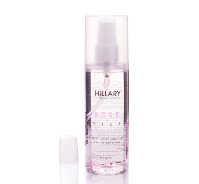 Освежающая Розовая вода для лица ROSE MIST Hillary 120 мл