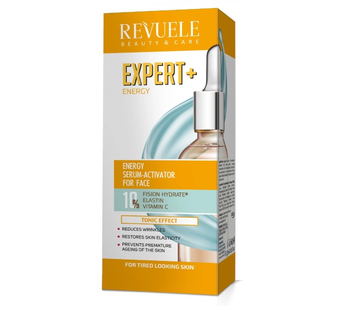 Энергизирующая сыворотка для лица Expert+ Revuele: мощный активатор красоты