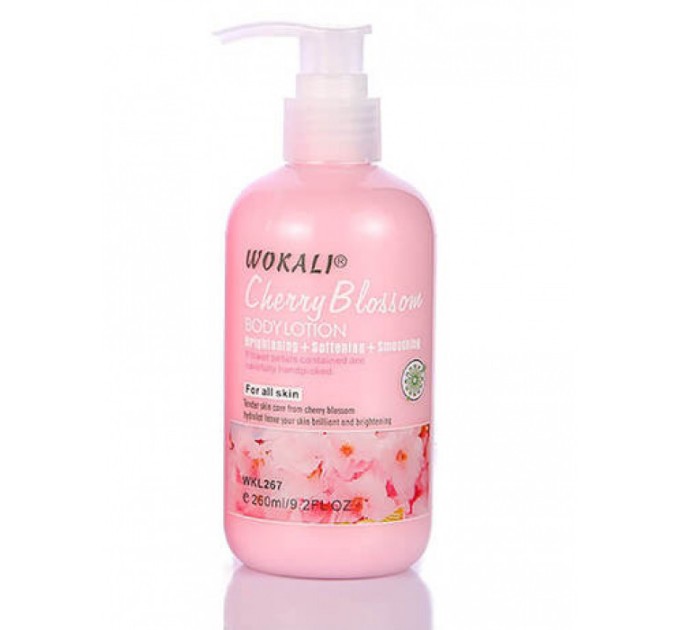 Смягчающий лосьон для тела с ароматом вишневого цвета Wokali Cherry Blossom Body Lotion - идеальное средство для увлажнения и смягчения кожи.