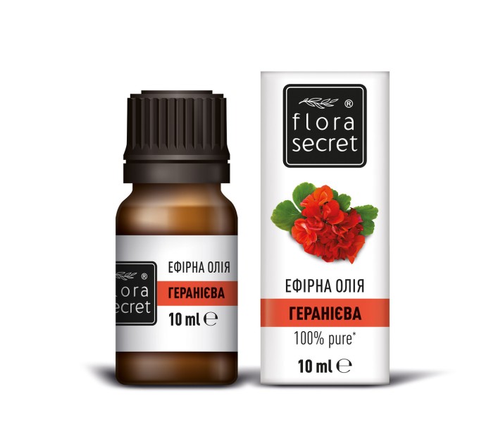 Изысканный аромат: Эфирное масло герани Flora Secret 10 мл (F103)