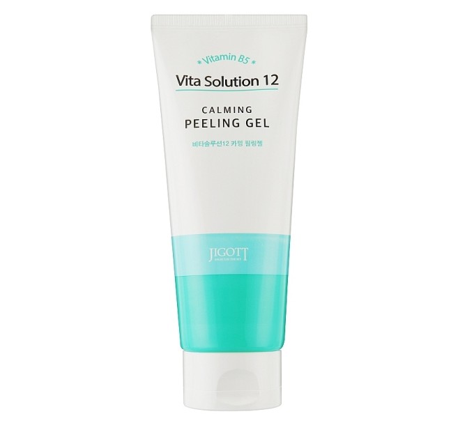 Заспокійливий пілінг-гель Vita Solution 12 Calming Peeling Gel Jigott 180 мл: ідеальне очищення та комфорт для вашої шкіри