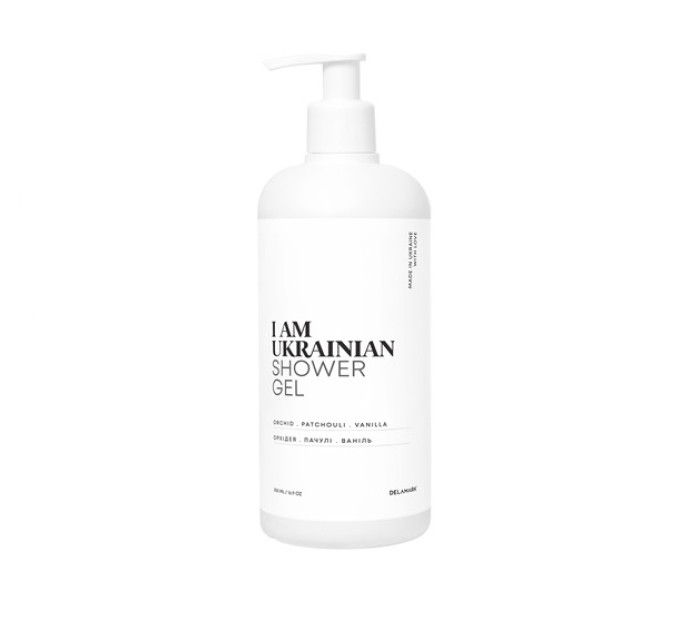 Gentle Shower Gel with Orchid, Patchouli, Vanilla Scent by I AM UKRAINIAN DeLaMark