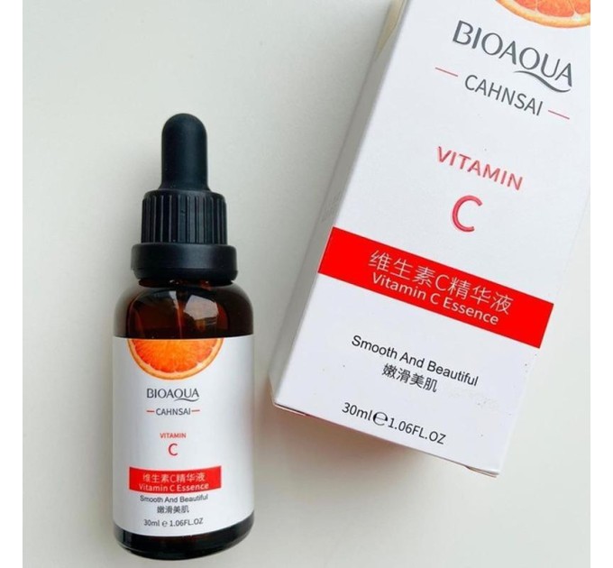 Омолаживающая сыворотка с витамином С: Bioaqua Cahnsai Vitamin C Essence 30 мл