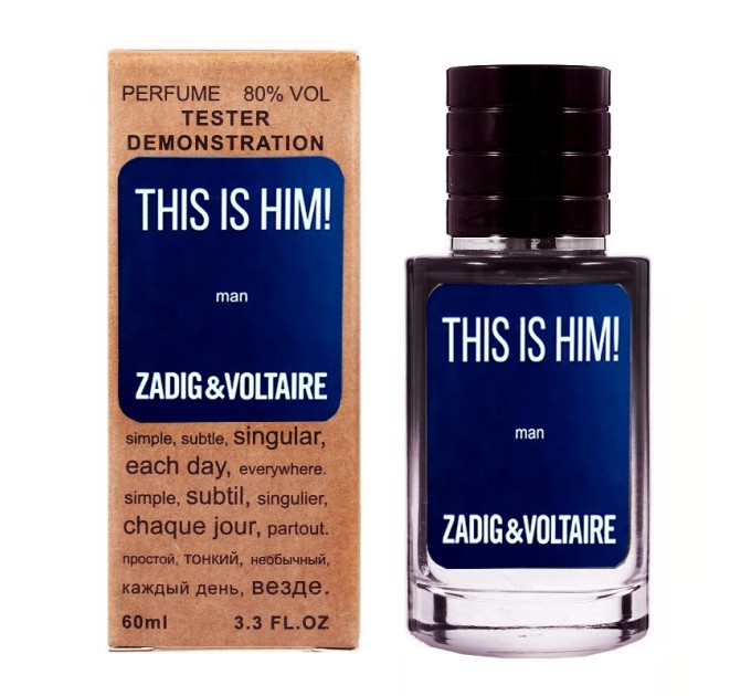 Интригующий аромат: парфюм Zadig & Voltaire This is Him - Selective Tester 60ml на agon-v.com.ua