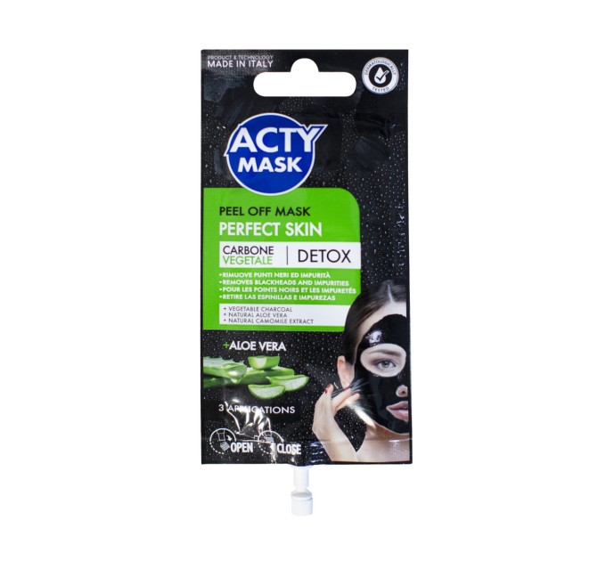 Маска для лица Acty Mask Perfect Skin: устранение черных точек с карбоном