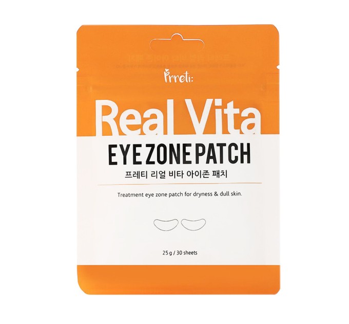 Гідрогелеві патчі для очей з вітаміном С Prreti Real Vita Eye Zone Patch 30 шт (8809541199233)