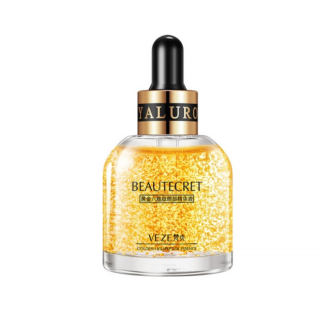 Сыворотка VEZE Beautecret Golden Hexapeptide Essence: эффективное увлажнение и пептидная забота для кожи вокруг глаз