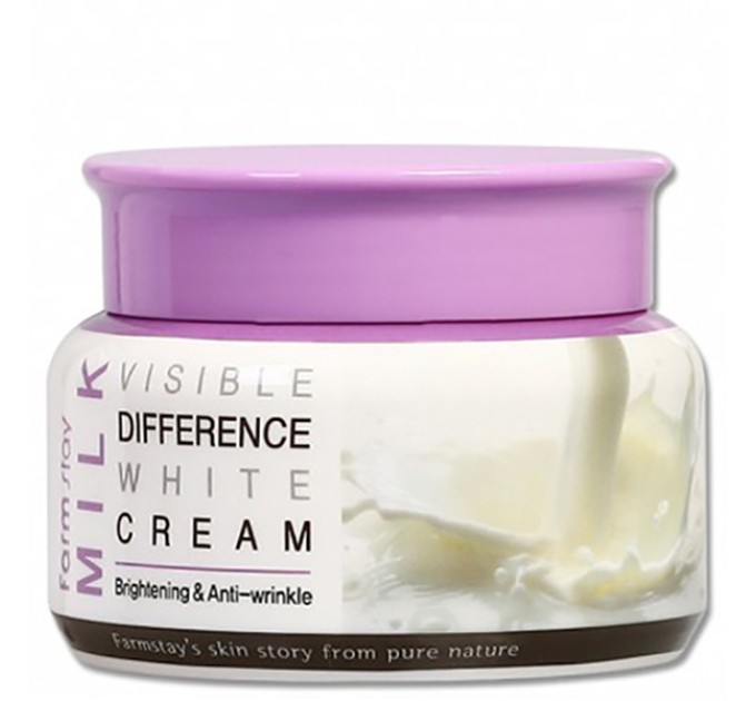 Уникальный осветляющий крем для лица с молочным экстрактом Farmstay Visible Difference Moisture Cream - лучший выбор для сияющей кожи!