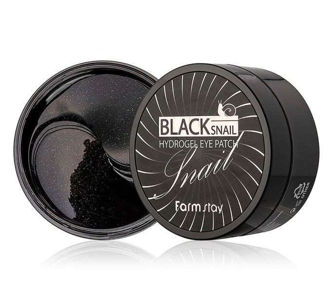 Уход за глазами с Black Snail Hydrogel Eye Patch FarmStay