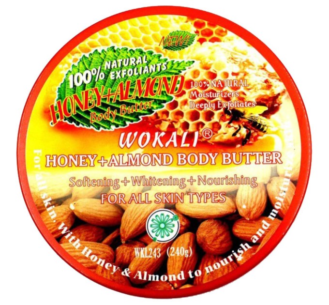 H1: Питательный крем для тела Wokali WKL243 Honey + Almond Body Butter 240 г