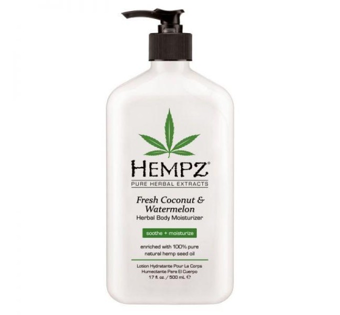 Молочко с кокосом и арбузом HEMPZ Fresh Coconut&Watermelon Moisturiser 500 мл