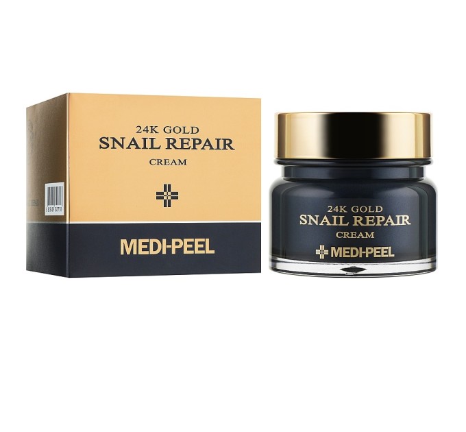 Инновационный 24k Gold Snail Repair Cream Medi-Peel - уникальное средство для лица с коллоидным золотом и муцином улитки