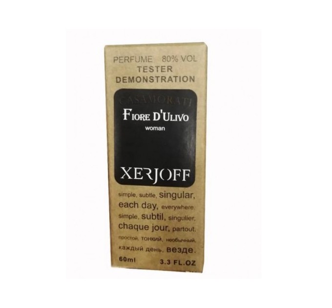 Изысканный тестер Xerjoff Fiore D'Ulivo - Selective Tester 60ml: высокое качество и неповторимый аромат