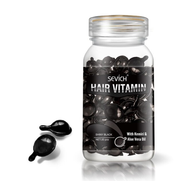 Sevich Hair Capsules with Vitamin, Kemiri Morocan Oil & Aloe Vera - 30 Capsules