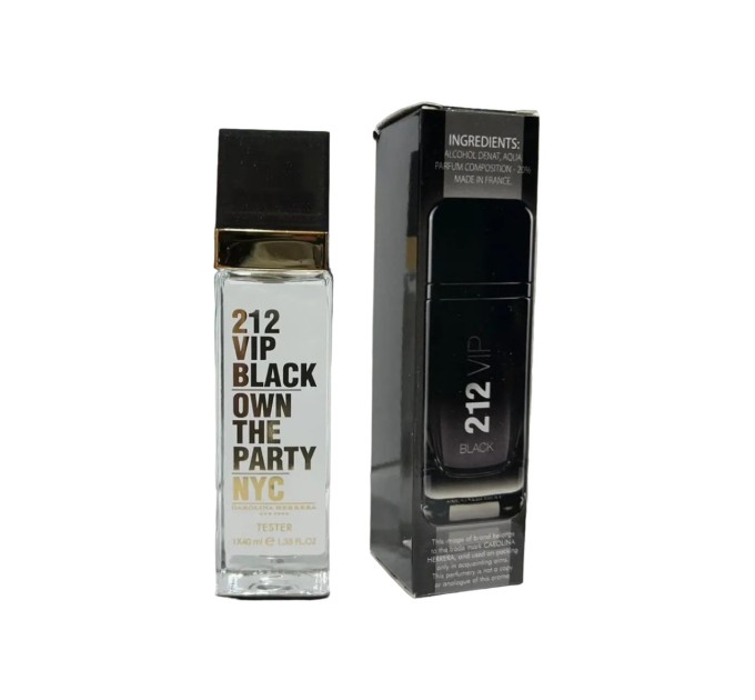 Парфюм Carolina Herrera 212 VIP Black - Travel Perfume 40ml: Элегантность и Стиль в Компактном Формате