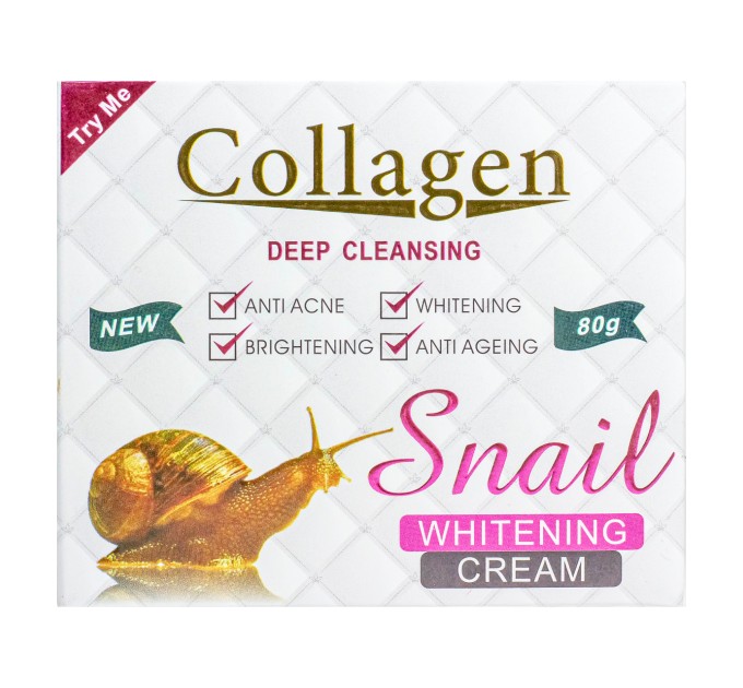 Отбеливающий крем для лица Collagen Snail Deep Cleansing 80 мл (PM6863) - идеальная забота о коже