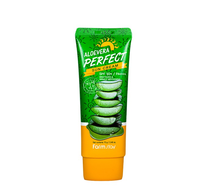 Солнцезащитный крем для лица FarmStay Aloe Vera Perfect Sun Cream SPF50+ PA+++ 70 мл (FS 9867)