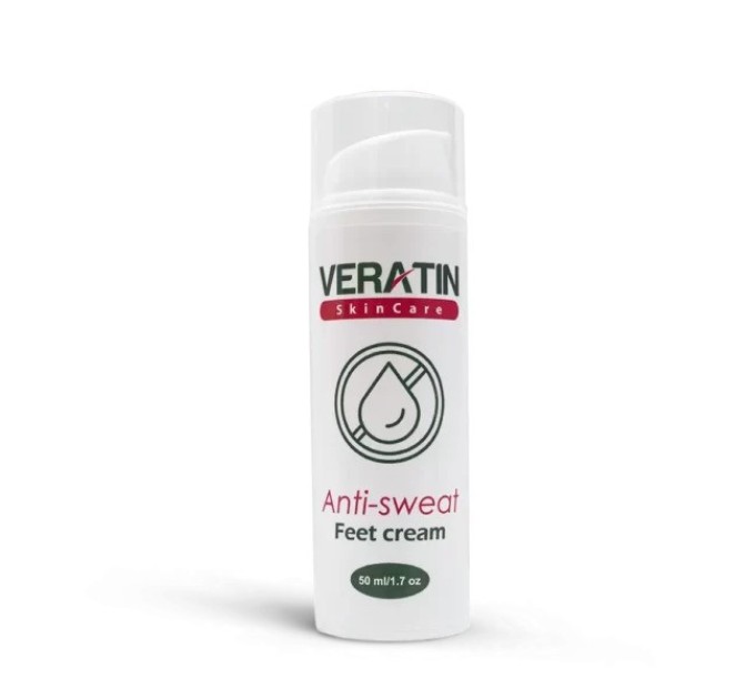 Продуктивное решение против потливости ног: Anti-sweat Feet Cream 50 мл Veratin