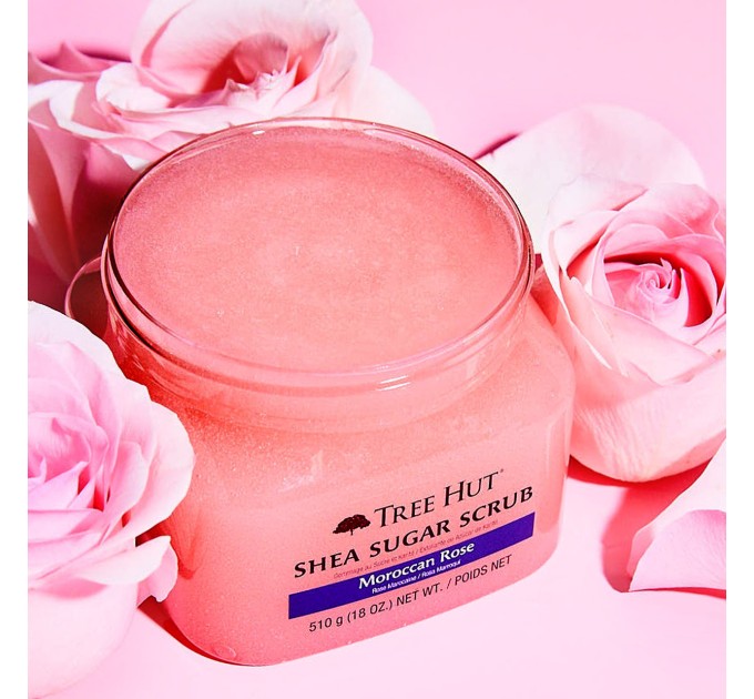 Tree Hut Marroccan Rose Sugar Scrub: Нежный уход для тела