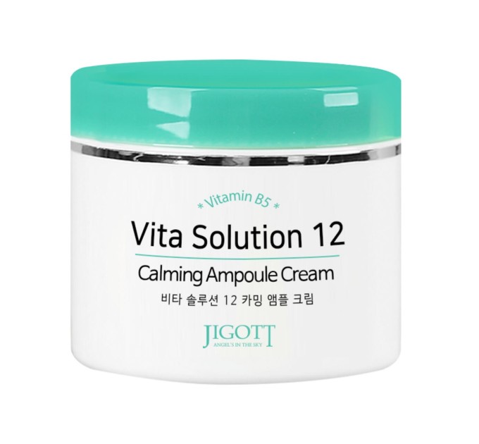 Успокаивающий крем для лица Vita Solution 12 Calming Ampoule Cream Jigott 100 мл (8809541280702)