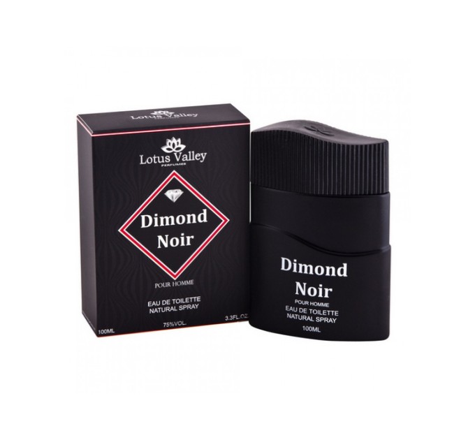 Интригующая мужская туалетная вода Lotus Valley Dimond Noir Men EDT 100 мл (32040)