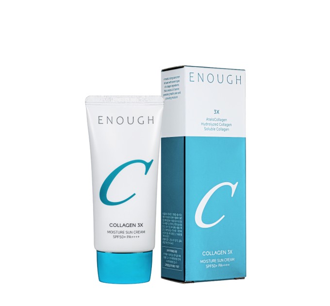 Увлажняющий солнцезащитный крем с коллагеном Enough Collagen 3Х Moisture Sun Cream SPF50+/PA+++ 50 мл (EN 9870)