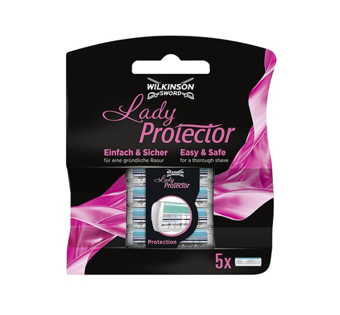 Змінні касети для гоління Wilkinson Sword Lady Protector - 5 шт (1035): найкраща якість і комфорт для вашої шкіри!