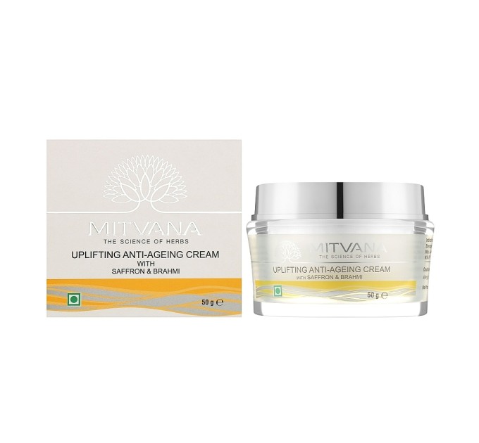 Антивозрастной крем для лица Mitvana UpLifting Anti-Ageing Cream with Saffron & Brahmi 50 г (8908002915273)