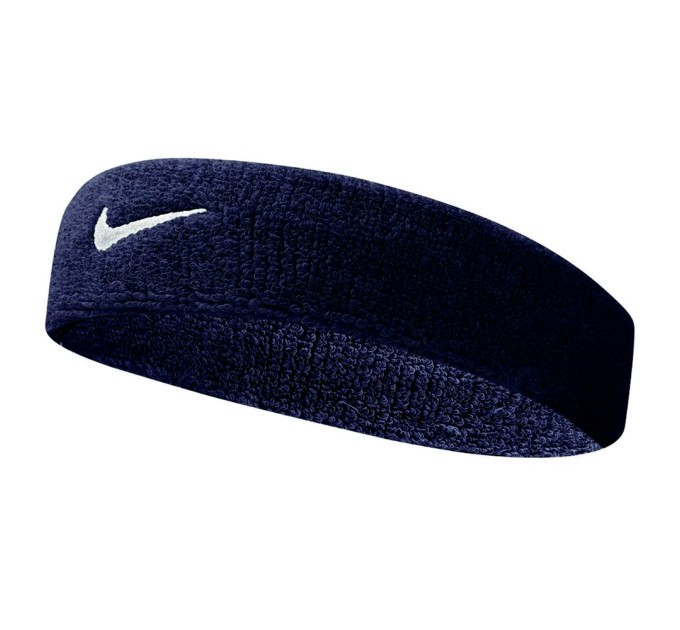 Стильная повязка Nike Swoosh Headband Obsidian/White на AGON-V.com.ua