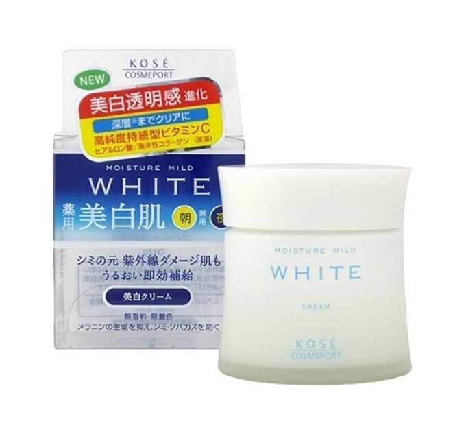 Увлажняющий крем Kose Cosmeport Moisture Mild White: борьба с пигментными пятнами в 55 г