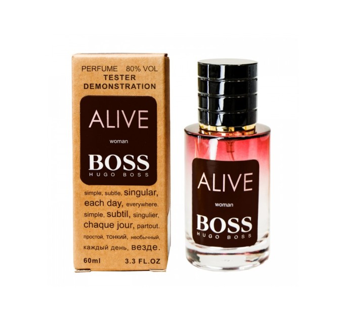 Ощути живость с тестером Hugo Boss Boss Alive - Selective Tester 60ml на agon-v.com.ua