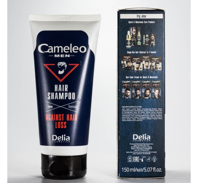 Шампунь для мужчин против выпадения волос Delia Cosmetics Cameleo Men Against Hair Loss Shampoo150 мл (3002 DC)