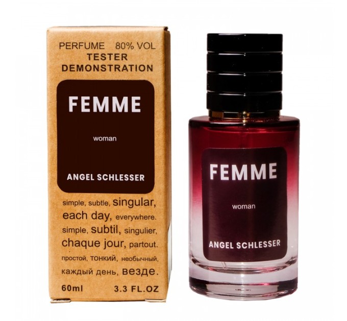 Тестер Angel Schlesser Femme - Selective Tester 60ml: незаменимый выбор для истинных ценителей