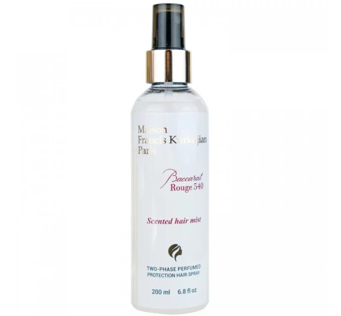 Двухфазный парфюмированный защитный спрей для волос No Brand Baccarat Rouge 540 Scented Hair Mist 200 мл