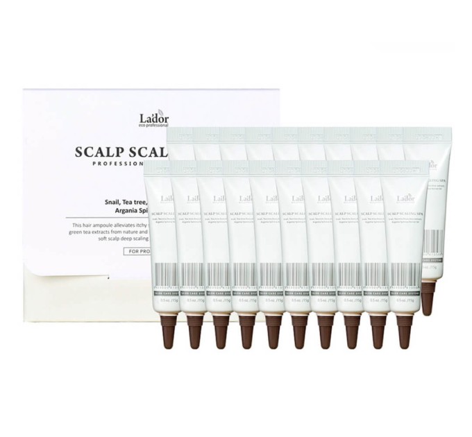 La'dor Scalp Scaling Spa Hair Ampoule: интенсивный пилинг для здоровой кожи головы