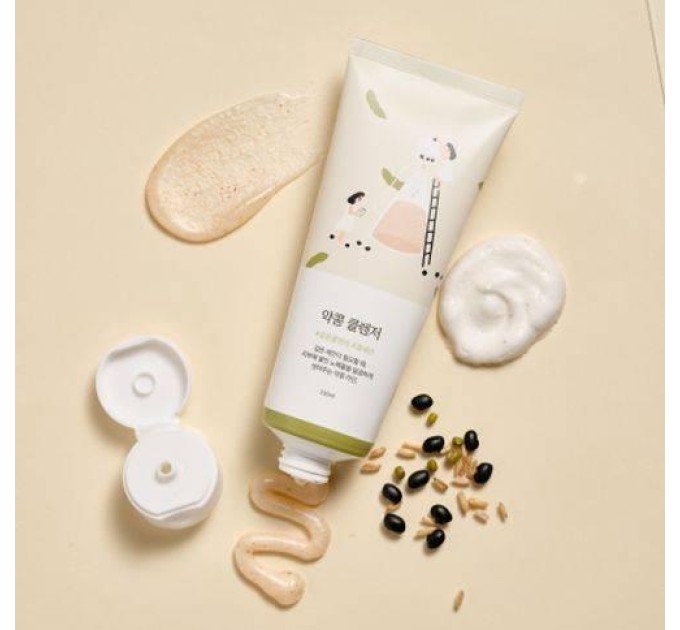 Очистите кожу с ROUND LAB Soybean Cleanser!