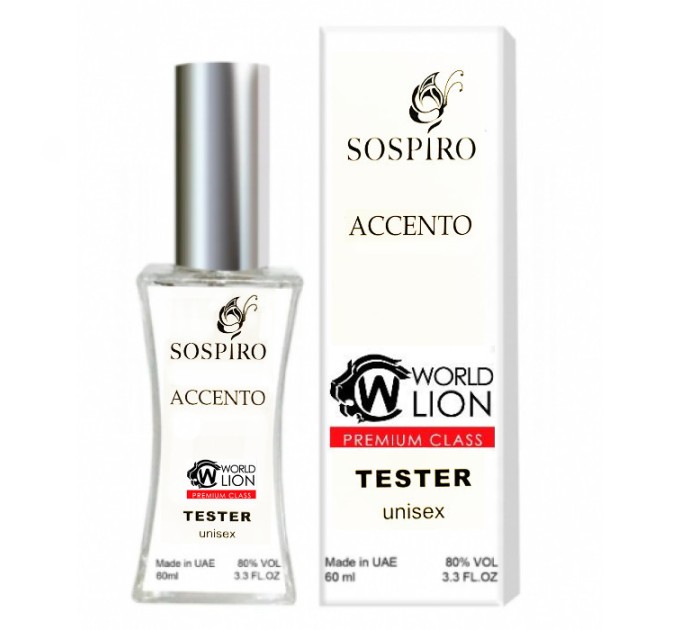 Искусство ароматов: Тестер Sospiro Accento - Tester 60ml на agon-v.com.ua