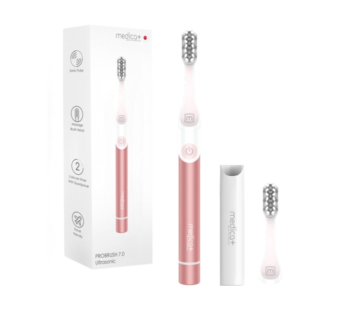 Звуковая зубная щетка Medica+ ProBrush 7.0 Compact (Pink) - эффективный уход за зубами