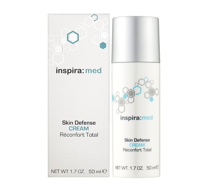 Успокаивающий крем для чувствительной кожи Inspira:cosmetics Skin Defense Cream Inspira Med 50 мл (4251059310046)