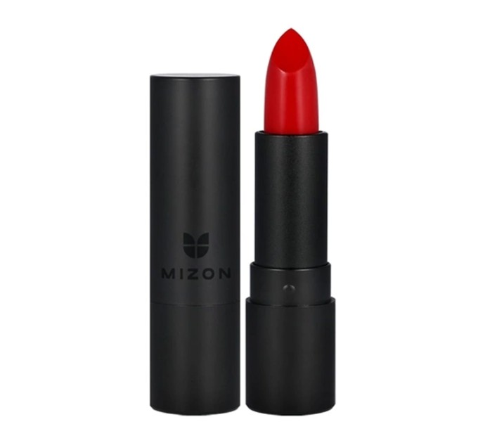 Матовая помада Mizon Velvet Matte Lipstick Private Red 3,5 г: яркость и стойкость