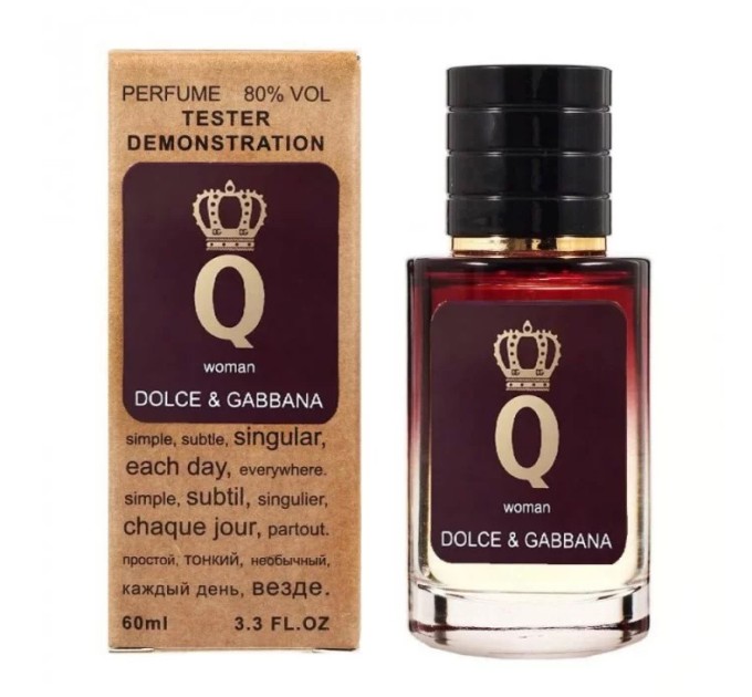 Парфюм Dolce&Gabbana Q - Selective Tester 60ml: стиль и элегантность в каждой капле