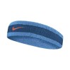 Стильная повязка на голову NIKE SWOOSH HEADBAND в цветах Marina/Laser Blue/Rush Orange - N0.1544.446.OS