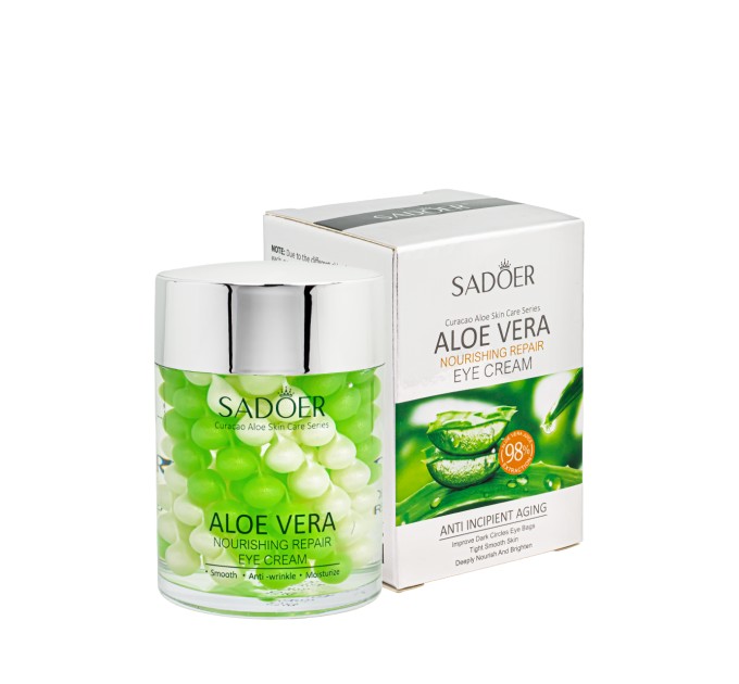 Восстанавливающий крем под глаза Sadoer Aloe Vera Repair с гиалуроновой кислотой 60 мл (SD51780)