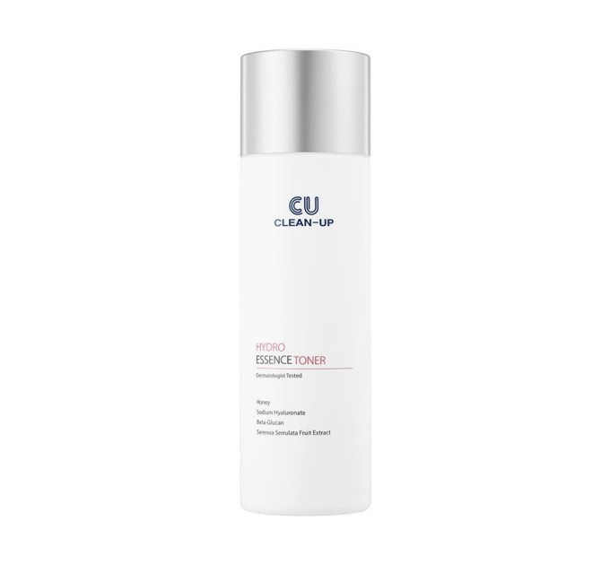 Увлажняющая тонер-эссенция CU Skin Clean-Up Hydro Essence Toner 200 мл: мощный уход для сияющей и гладкой кожи